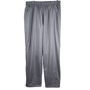 Y2K Nike Rain Pants Men Large Gray Storm Fit Waterproof Windproof Golf Leg‎ Zip